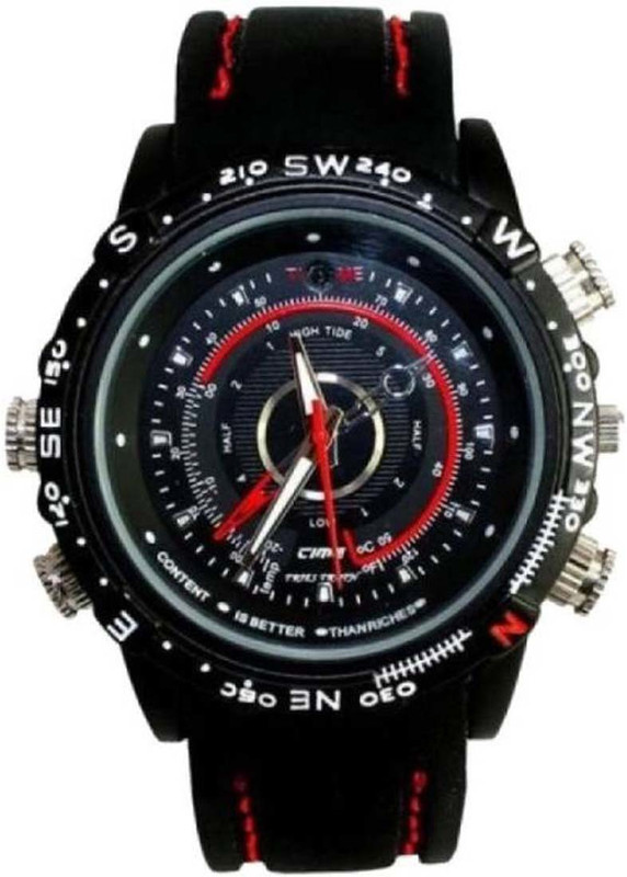 indmart HD Digital DVR Recorder 4GB Sports Watch Spy Recorder 1 Channel Home Security Camera (4 GB) Analog Watch  - For Men