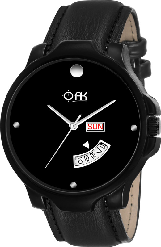 oak Analogue Synthetic Strap Black Dial OAK-DD-SS-01 Hybrid Smartwatch Watch  - For Men