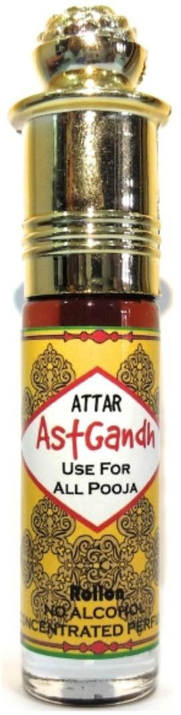 INDRA SUGANDH Attar Astgandh With 8 Variant Combination - Kasturi,Amber,Kesar,Chandan,Gulab,Oudh,Heena Mix ~ The Divine Reach Fragnance Floral Attar(Phulwari)