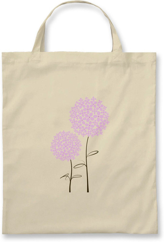 Rawpockets Rawbags'Lavender Flowers'- Natural Colour tote bag Multipurpose Bag(Beige, 5 L)