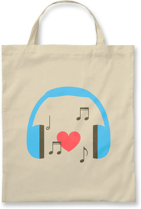 Rawpockets Rawbags'Music'- Natural Colour tote bag Multipurpose Bag(Beige, 5 L)