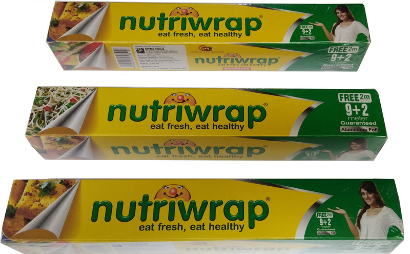 nutriwrap nutri9+2 Aluminium Foil(Pack of 3, 33 m)