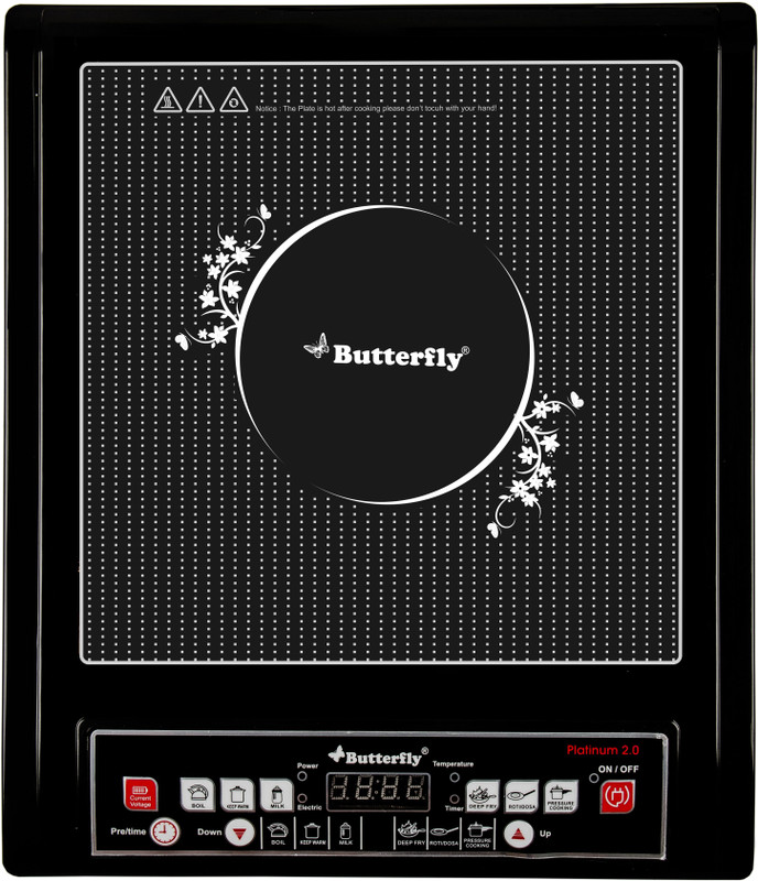Butterfly Platinum 2.0 Induction Cooktop(Black, Push Button)