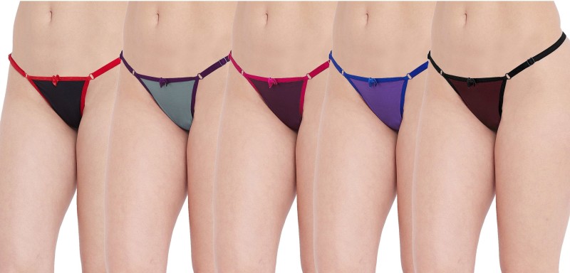 N-Gal Women Thong Multicolor Panty(Pack of 5)
