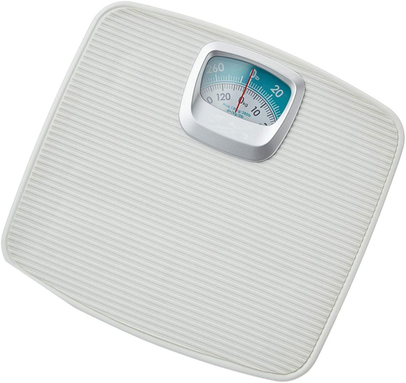 Rorian Analog Weight Machine With 120 Kg Capacity, Mechanical Analog 9820 Weighing Scale(White)