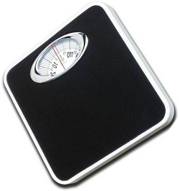 Rorian 9815 Black Analog Weight Machine For Human Capacity 120Kg Mechanical Manual Analog Weighing Scale(Black)