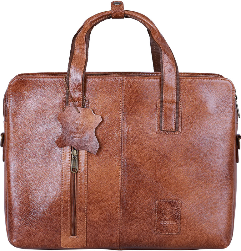 KOBRA KOBRA-BRIEFCASE-19106 Medium Briefcase - For Men & Women(TAN)