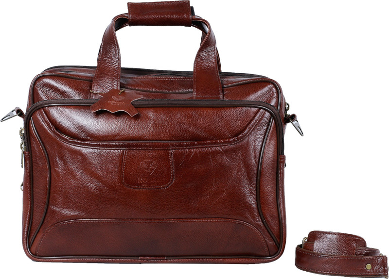 KOBRA 19118 Medium Briefcase - For Men(Brown)