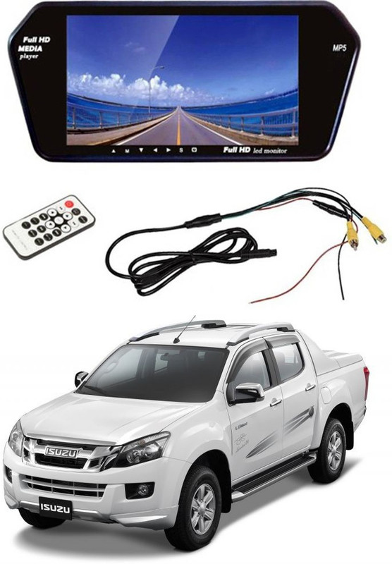 AYW AYW 7 inches Car Rear View Full HD Touch Mirror Mount Screen for Isuzu MU-7 Black, White LED(18 cm)