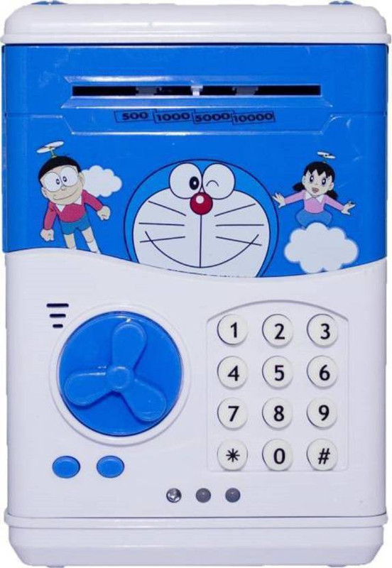 affordy collection Money Safe For Kids with Smart Electronic Lock Coin Bank (Multicolor) Coin Bank(Blue)