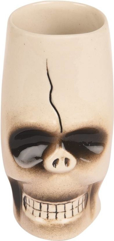 sawan shopping mart Mug Pair of Unique Skull Tall Drinkware Skeleton Halloween Gift Length 6 Inch Ceramic (400 ml, Pack of 1) Ceramic Mug(400 ml)