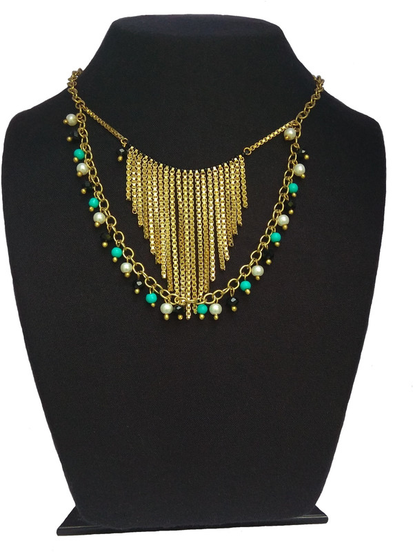 abhisu antique jewellery Antique Hand Made Nackless Set Latest Design Pearl Copper, Brass Plated Copper, Brass Necklace Set