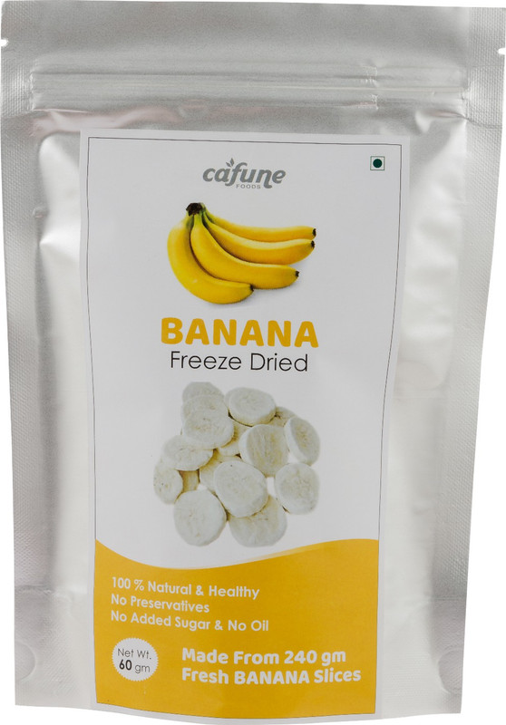 cafune foods Freeze Dried Bananas(60 g)