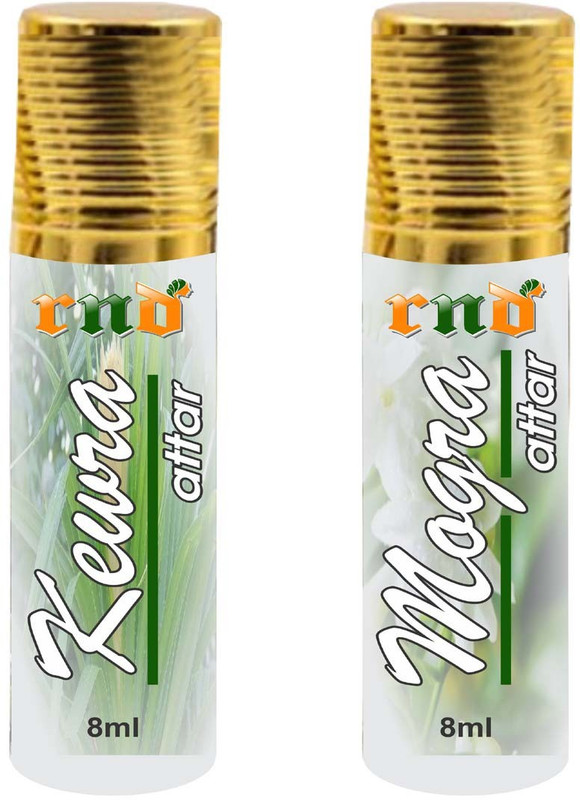 RND Mogra Attar Kewra Attar (8ml) Fashion Sweet Combo Pack Herbal Attar(Mogra)