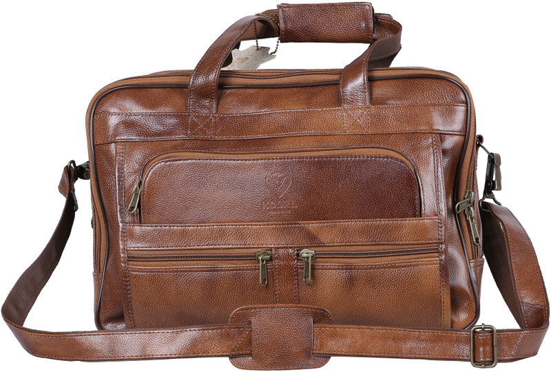 KOBRA 19120 Medium Briefcase - For Men(BROWN)