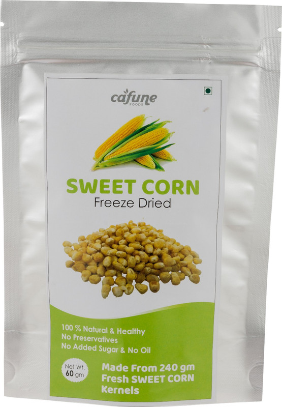 cafune foods Freeze Dried Sweet Corn Sweet Popcorn(60 g)