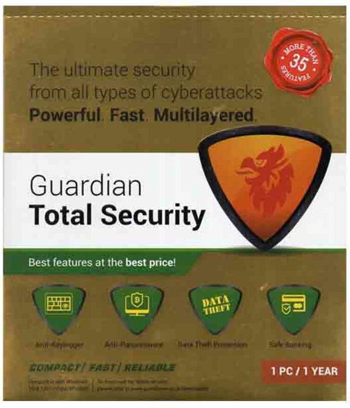 guardian total security Total Security 1 User 1 Year(CD/DVD)
