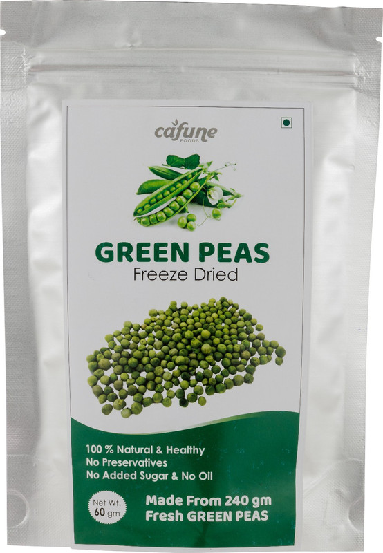 cafune foods Freeze Dried Green Peas(60 g)