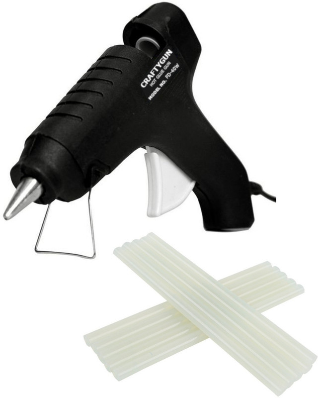 CRAFTYGUN 40 WATT HOT GLUE GUN ( 10 GLUE STICKS ) ( 40W ) Standard Temperature Corded Glue Gun(11 mm)