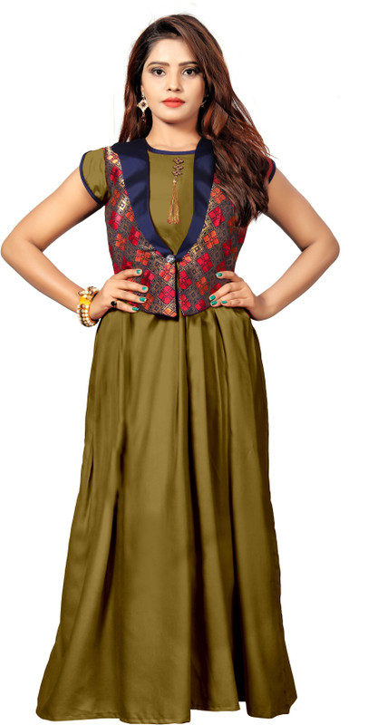 kpfashion Anarkali Gown(Multicolor)