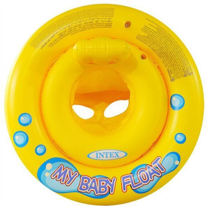 INTEX Baby Float Inflatable Swimming Pool Tube ( 59574) Inflatable Pool Accessory(Yellow)