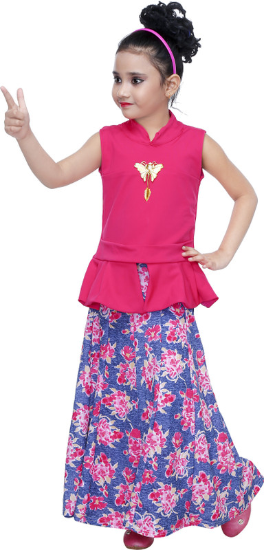 nukids Girls Party(Festive) Top Skirt(Pink)