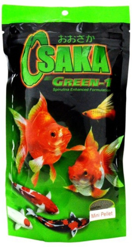 amory Osaka green1 Vegetable, Mealworm 200 g Dry Fish Food