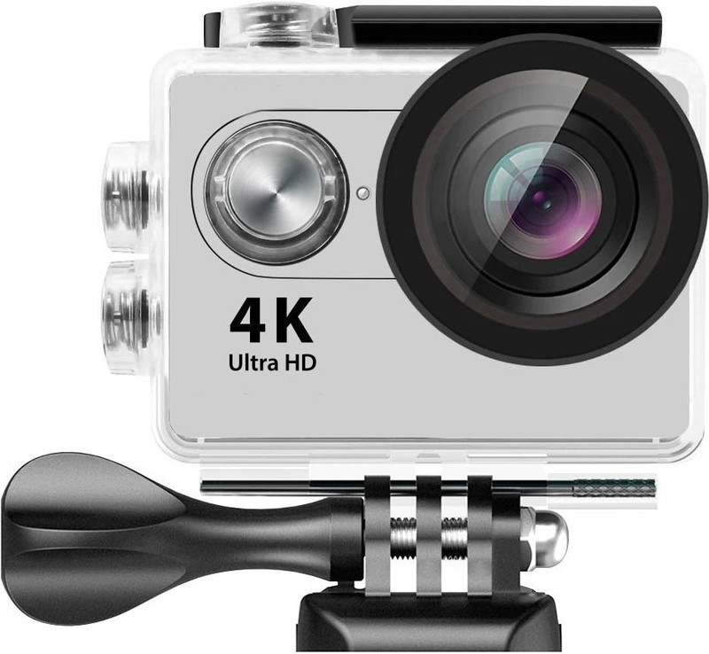 Homesogood 4K Action 4k Ultra HD Sports and Action Camera(Silver, 16 MP)