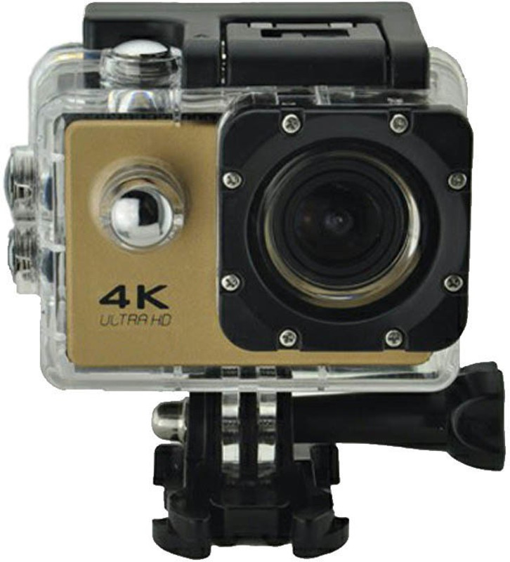 Homesogood 4K Action 4k Ultra HD Sports and Action Camera(Gold, 16 MP)