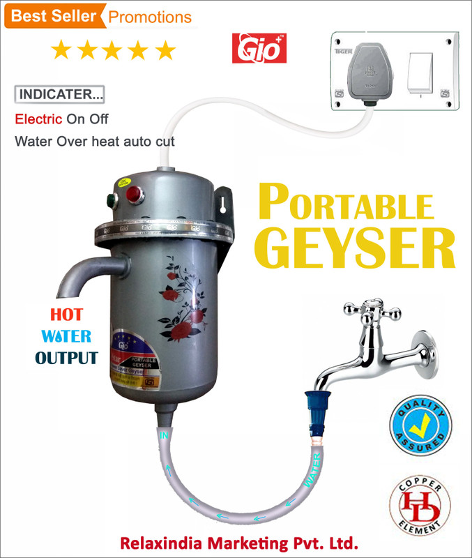lonik 1 L Instant Water Geyser (LTPL-7060-N, Blue)