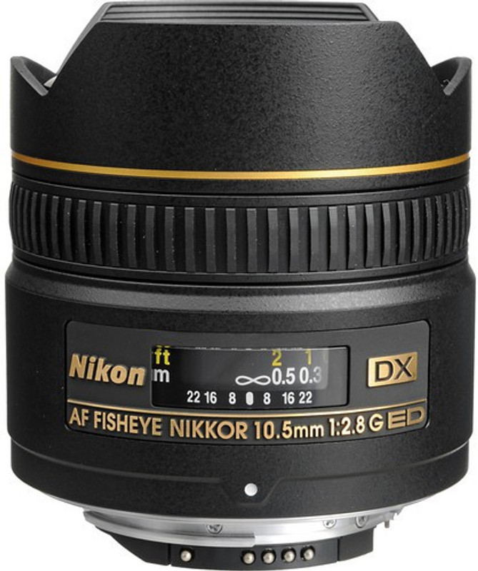 Nikon AF DX Fisheye 10.5mm f/2.8G ED Lens(Black, 10.5)