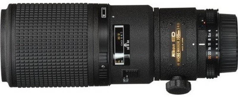 Nikon AF Micro-Nikkor 200mm f/4D IF-ED Lens(Black, 200)