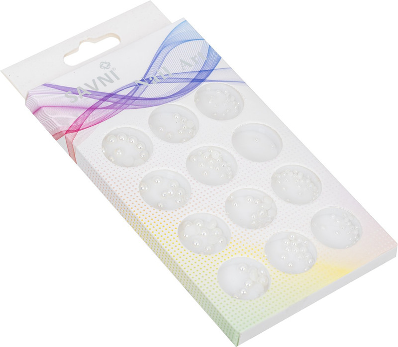 savni Nail Art design pastings for nail glitter 12 assorted colours 07(Multicolour)