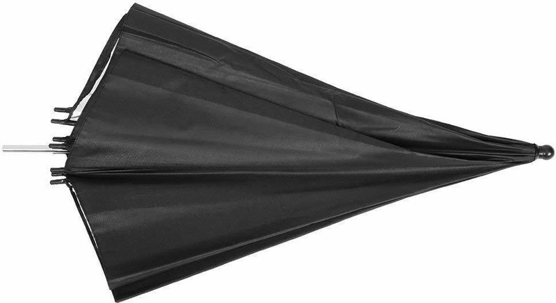 SYGA 43 Inches Black Shoot Through Convertible Umbrella Black Reflector Umbrella(43 inch)