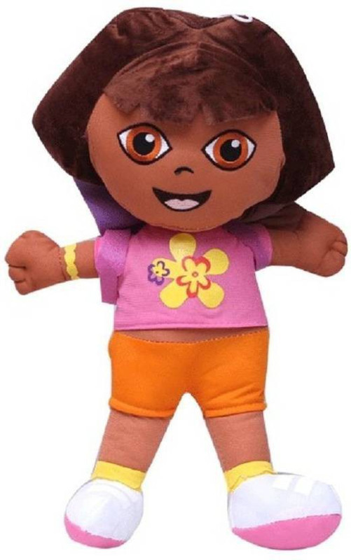 gaju Cute Little Dora Doll with school Bag 25 Cms - 25 cm (Multicolor)  - 25 cm(Multicolor)