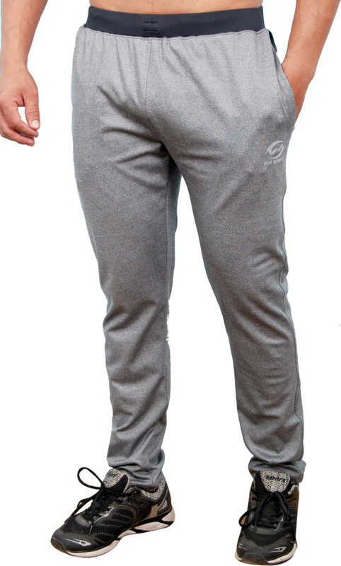 fit ambit Solid Men Grey Track Pants