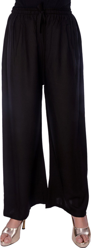 club fashion Flared Women Black Trousers
