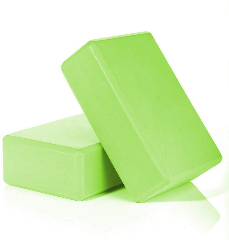REHTRAD Yoga Brick Foam Block to Support and Deepen Poses Yoga Blocks(Green Pack of 2)