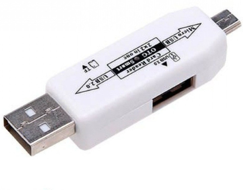 Freya Micro Usb OTG TF / SD Flash Memory With Male And Female Card Reader(Multicolor)