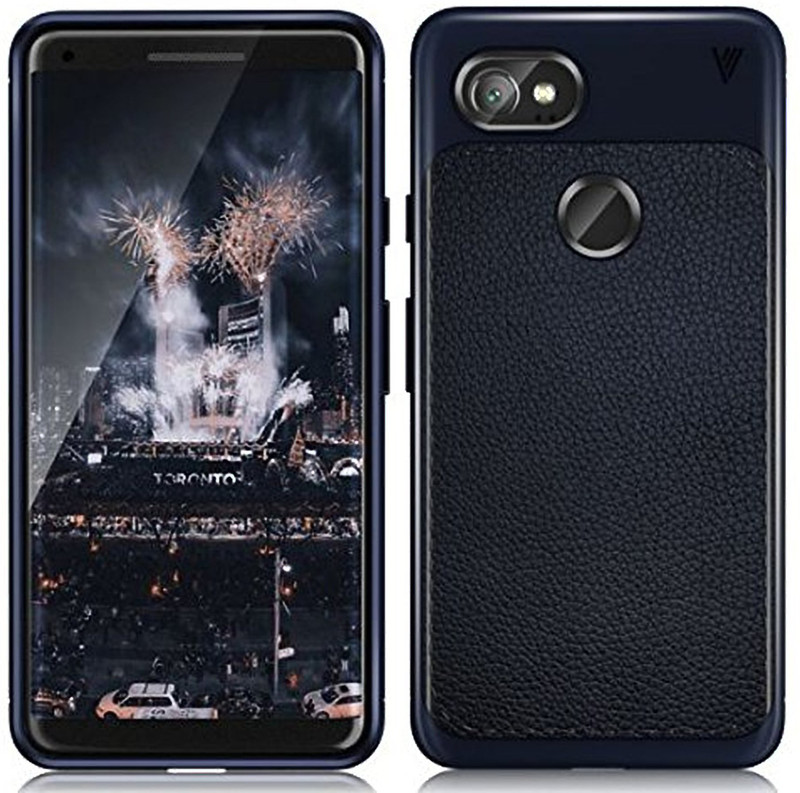 ferry cherry Back Cover for Google Pixel 2XL, Anti Slip Shock Resistant Hi-Out from Screen and Camera Lens(Blue, Shock Proof)