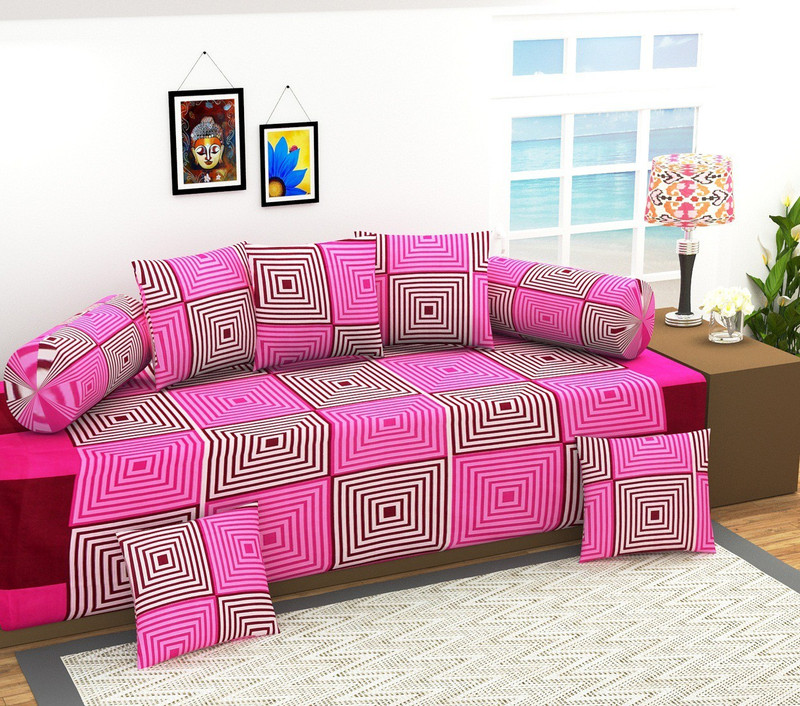 igi Polycotton Geometric Diwan Set