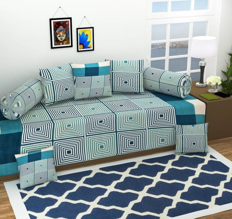 igi Polycotton Geometric Diwan Set