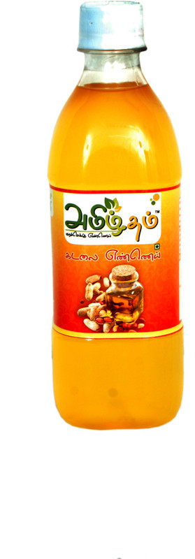 amiztam Wood Pressed Groundnut Oil Plastic Bottle(500 ml)