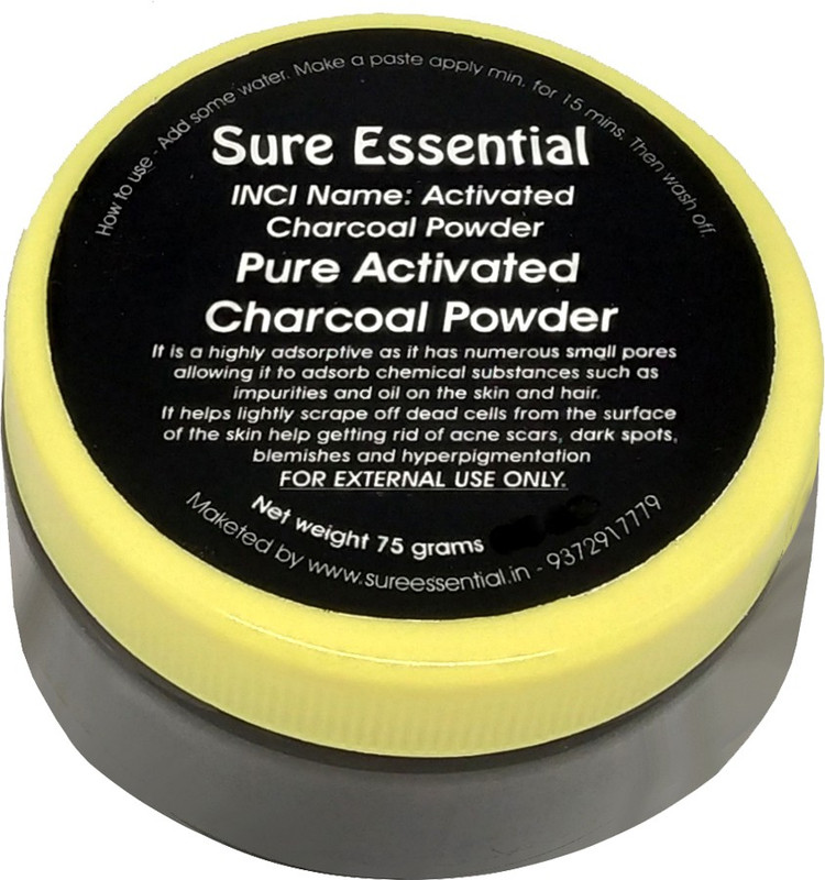 sure essential Pure Activated Charcoal Powder(75 g)