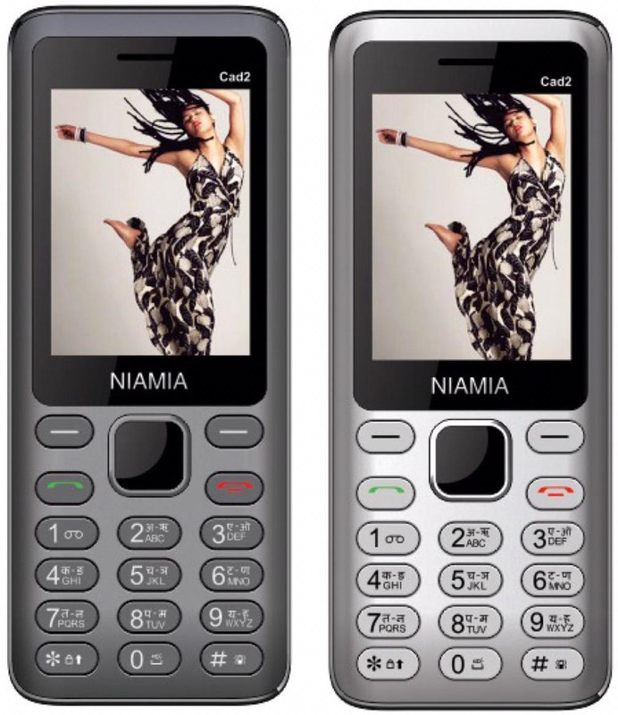 Niamia CAD 2 Combo of Two Mobiles(Grey&Silver)