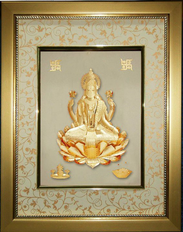 sona swiss Laxmi Frame 24k gold leaf Religious Frame