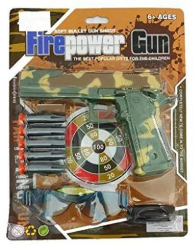 piggie The Fire Power Gun Toy for Kids(Black)