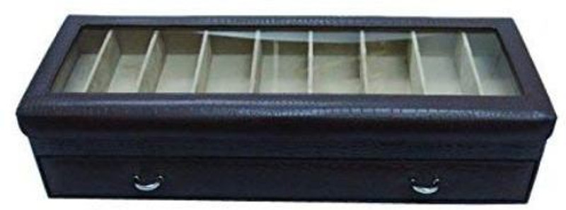 zaradise Synthetic Twin Layer Sunglasses Case for 18 EyeGlasses (Black) sunglasses Vanity Box(Black)