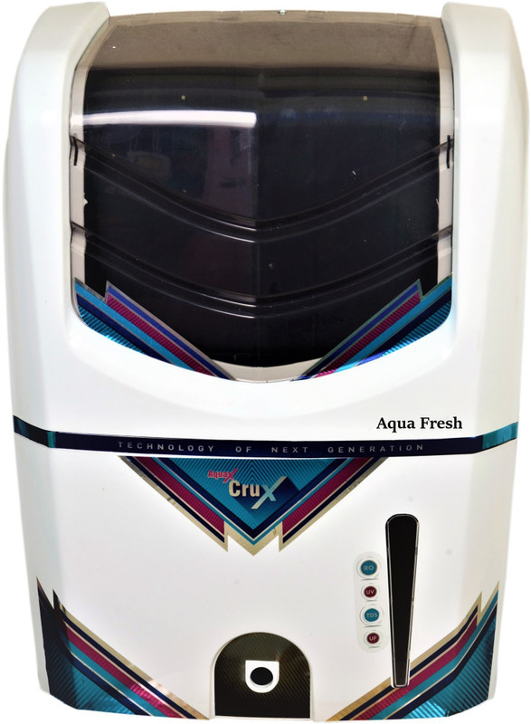 Aqua Fresh CRUX black ro+uv+uf+tds+mineral 15 L 15 L RO + UV + UF + TDS Water Purifier(White, light black)