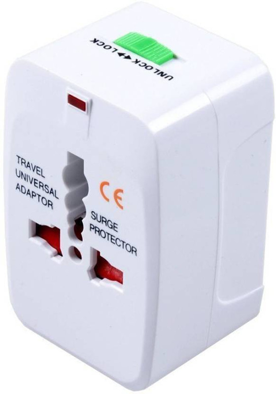 dilurban Travel Universal Adapter (AU EU UK US) Good Quality International Worldwide Adaptor Worldwide Adaptor(White)